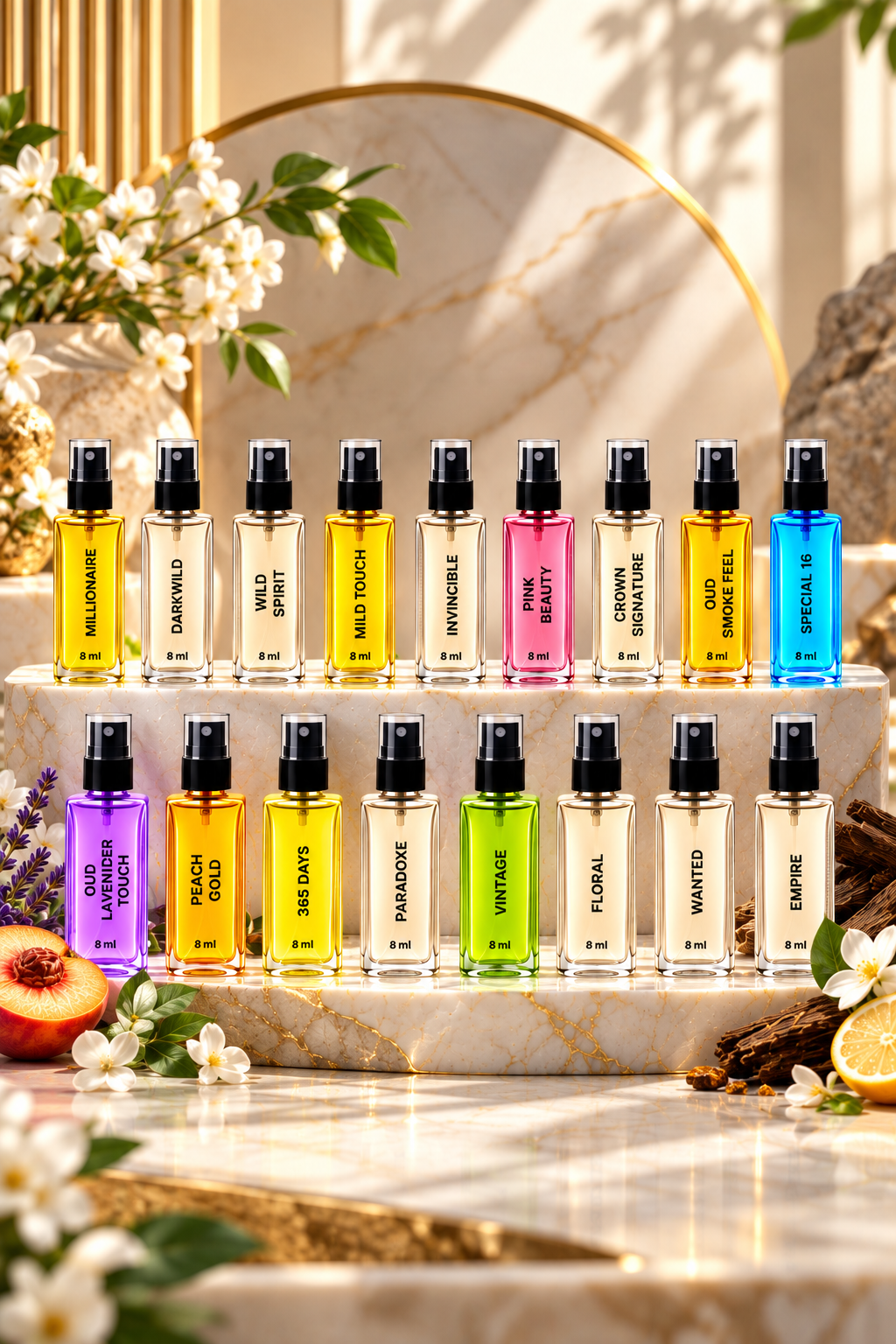 Aakrish Perfumes 17 Pcs Combo Set | 8 ML Each | Premium Long Lasting Fragrance Collection for Men & Women | Unisex Perfume Set