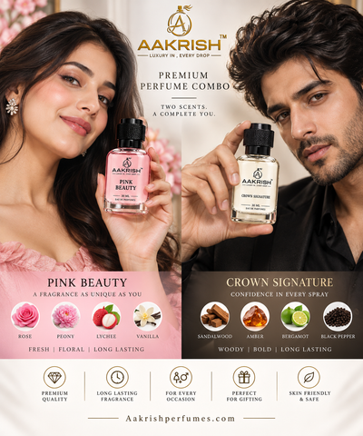 AAKRISH BESTSELLING PINK BEAUTY & CROWN SIGNATURE 30ML COMBO
