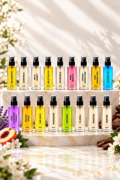 Aakrish Perfumes 17 Pcs Combo Set | 8 ML Each | Premium Long Lasting Fragrance Collection for Men & Women | Unisex Perfume Set